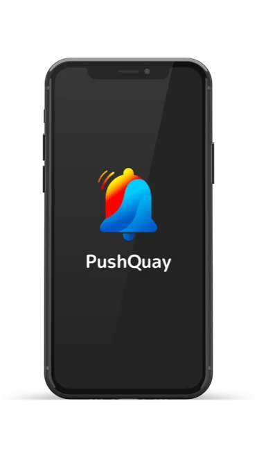 PushQuay を起動したスマートフォンの画面