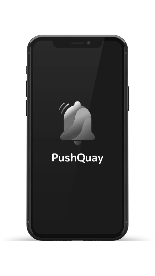 PushQuay を起動したスマートフォンの画面